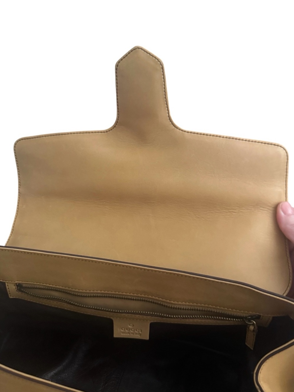 Gucci Tom Ford Era Horsebit Chain Satchel Tan Camel Leather Gold Hw F03/S04 - Picture 4 of 16